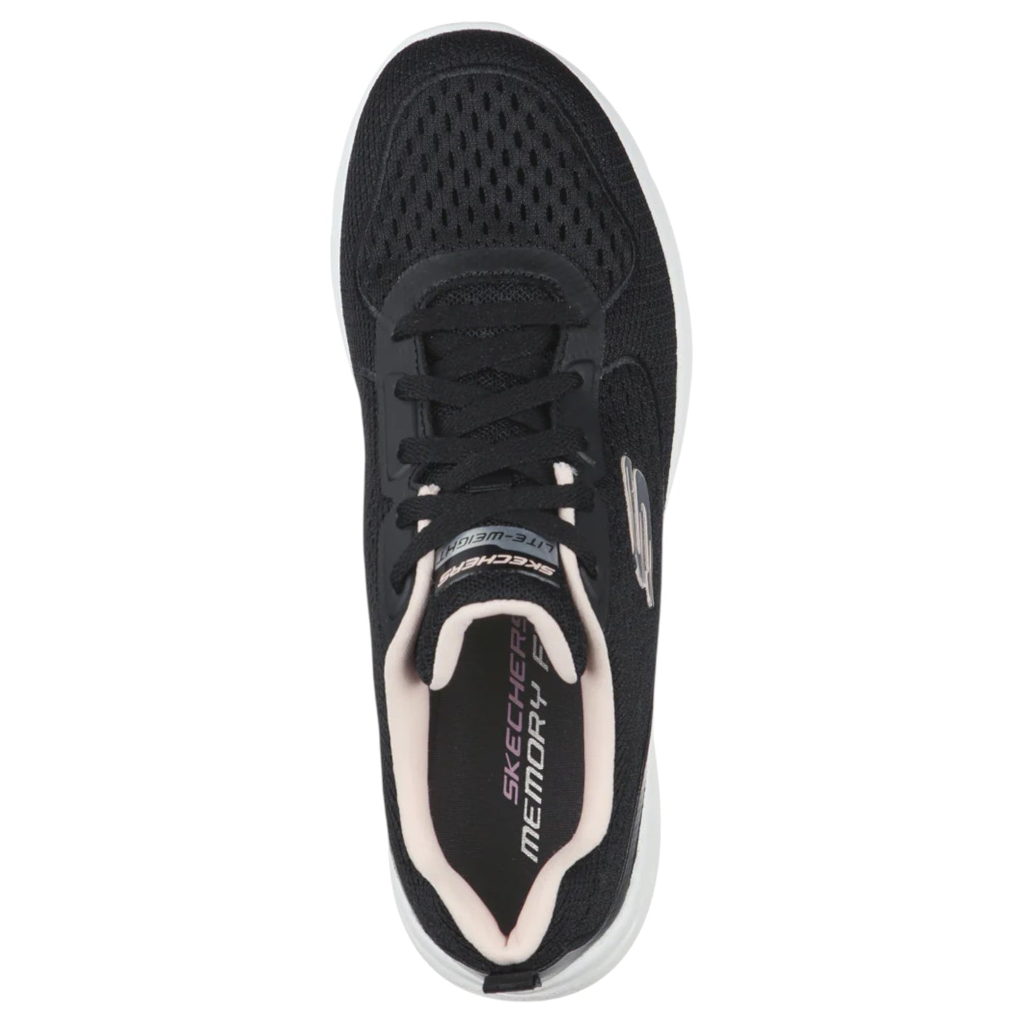 Womens Skechers Dynamight 2.0 Athletic Shoes Black/Pink