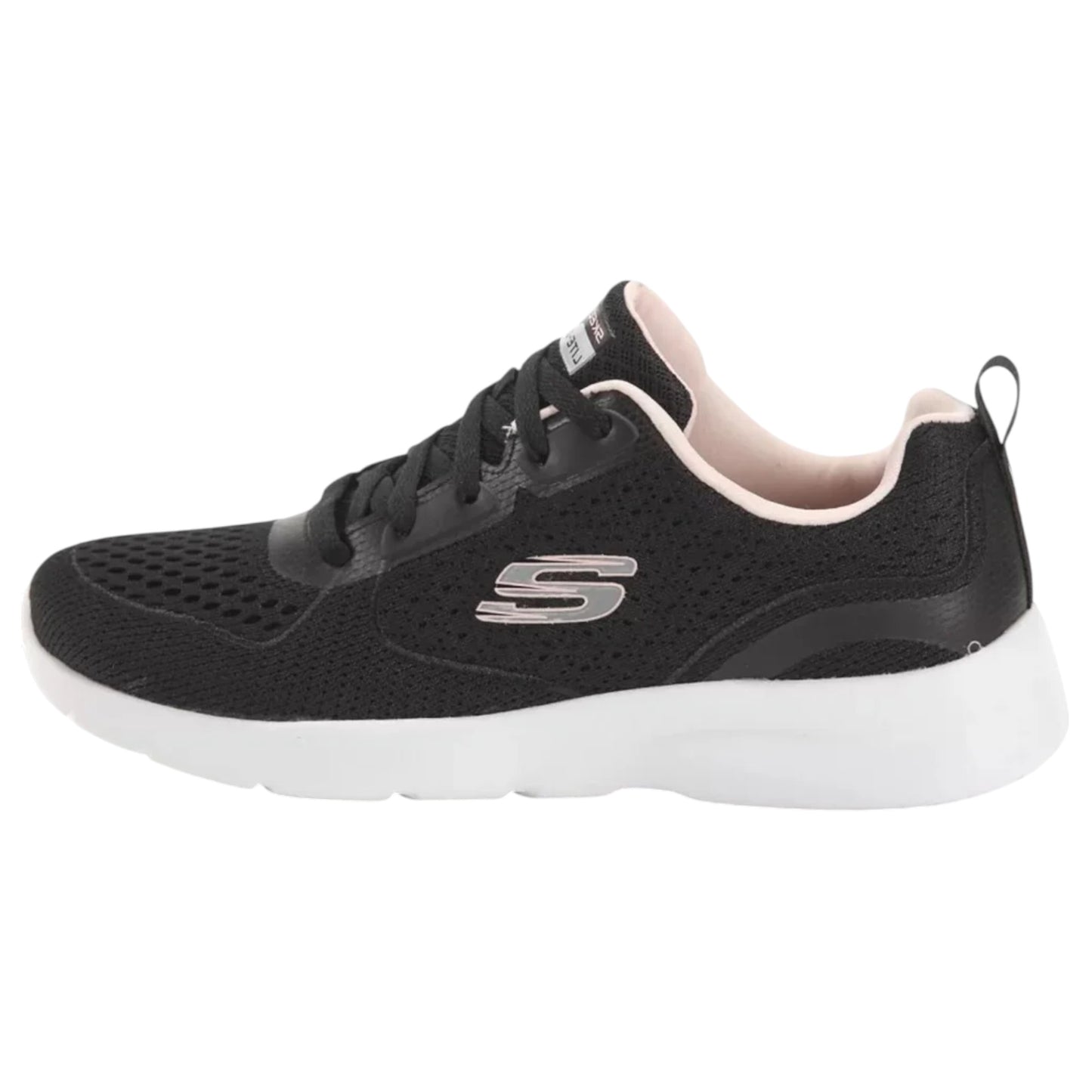 Womens Skechers Dynamight 2.0 Athletic Shoes Black/Pink