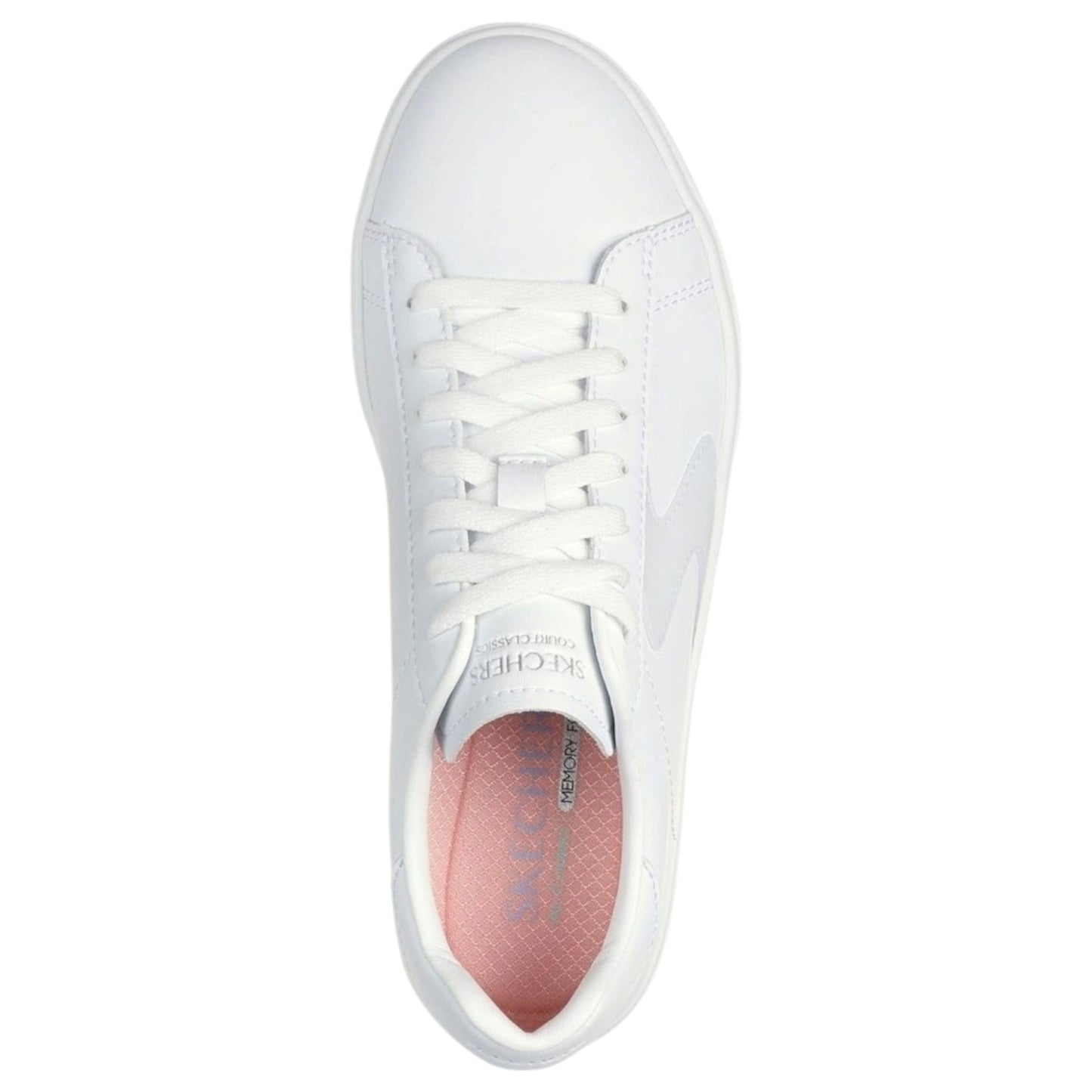 Womens Skechers Eden Lx Wide Fit Shoes White