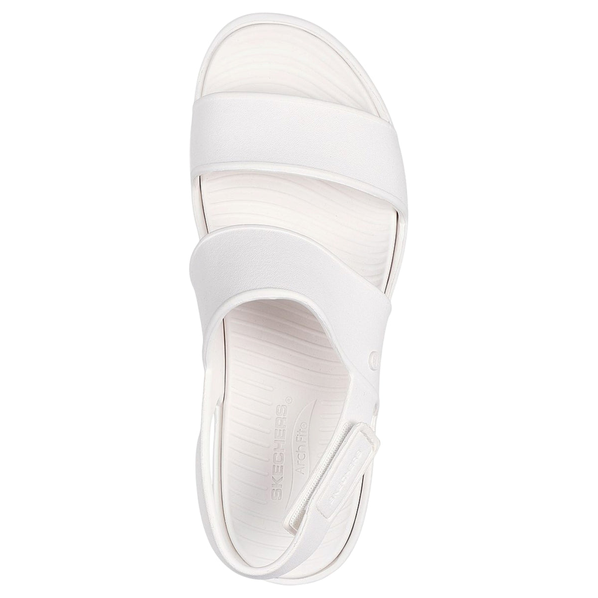 Womens Skechers Foamies: Arch Fit Upbeat - Sunrise Sandal White