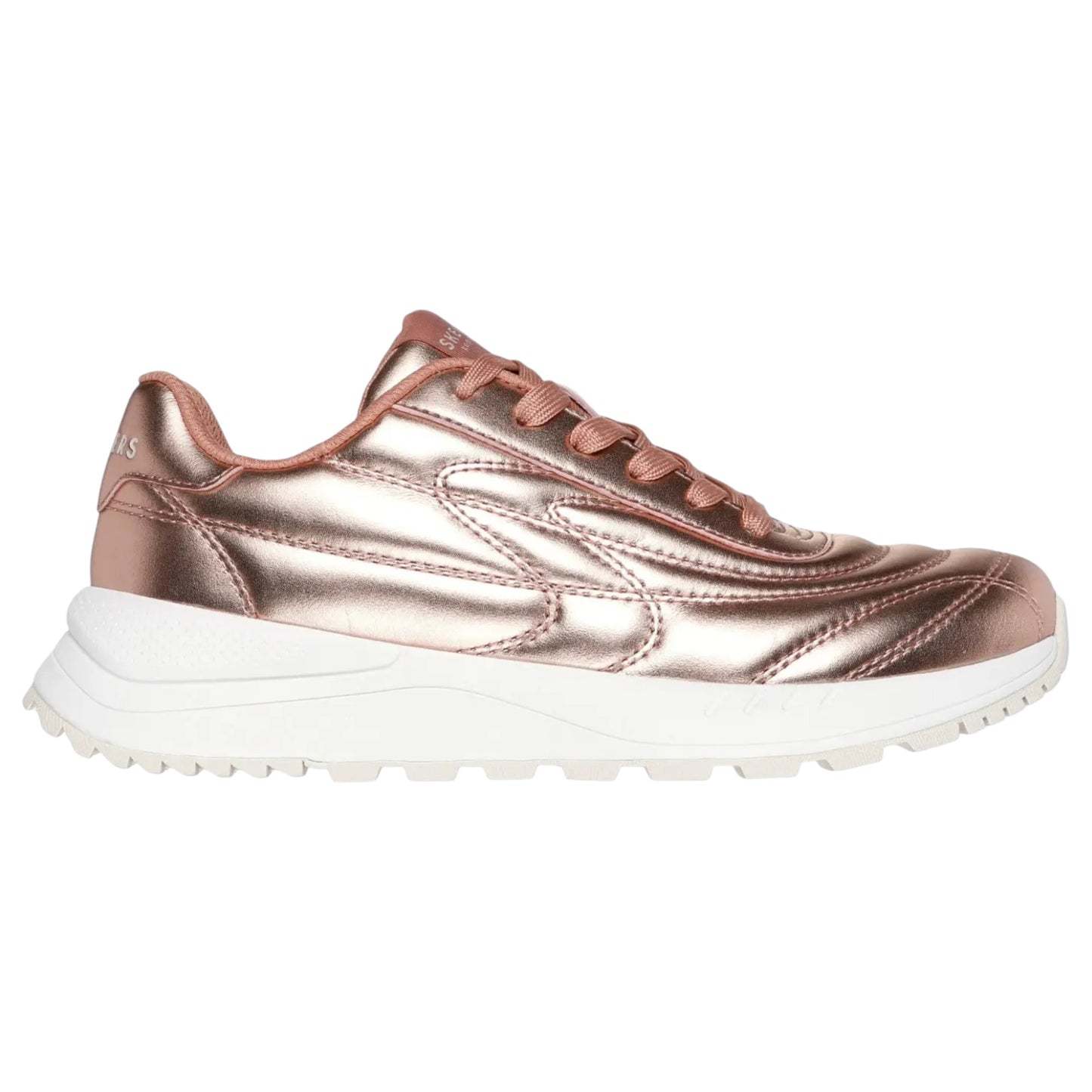 Womens Skechers Fury - Metallic Waves Athletic Shoes Rose Gold