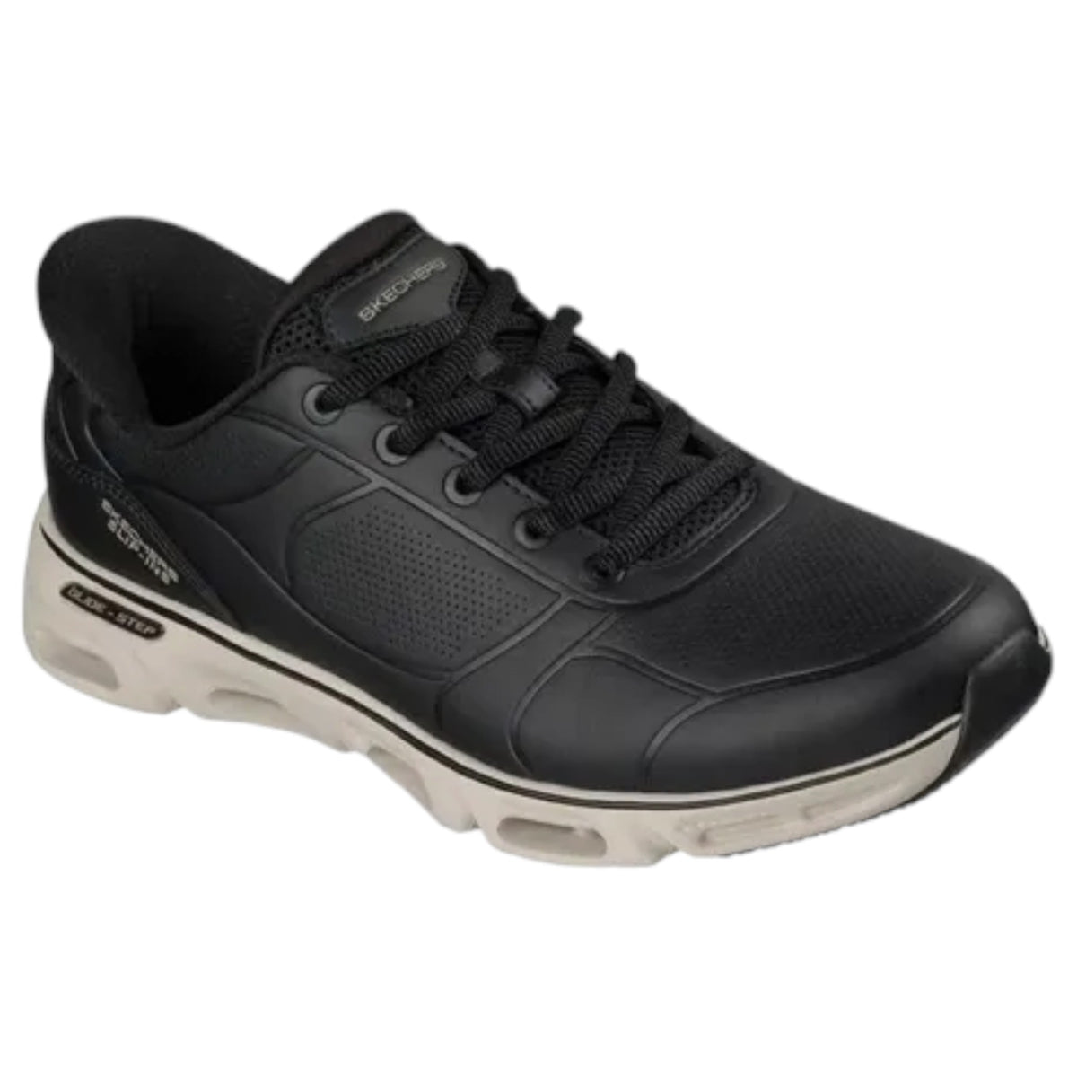 Womens Skechers Glide-Step Gratify-Perfection Shoes Black/Natural
