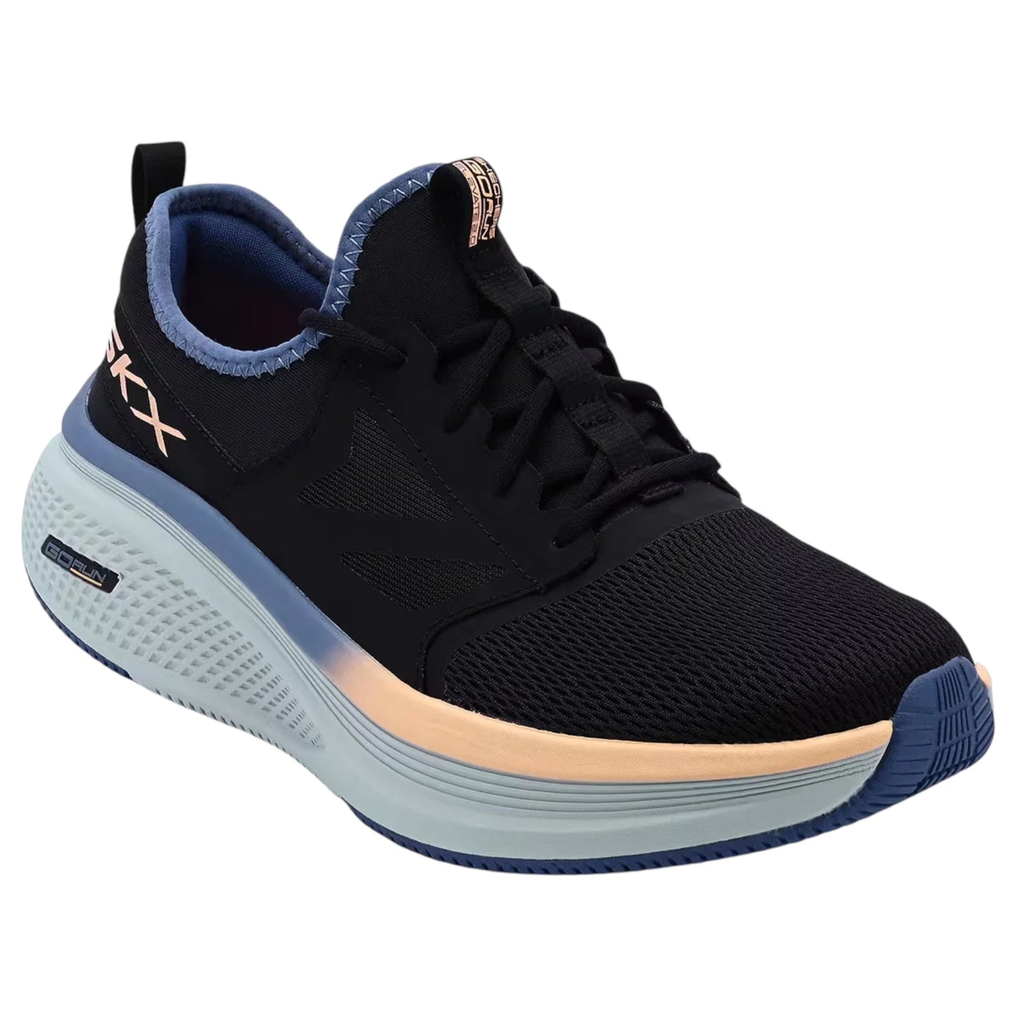 Womens Skechers Go Run Elevate 2.0 - Artesia Athletic Shoes Black/Blue/Orange