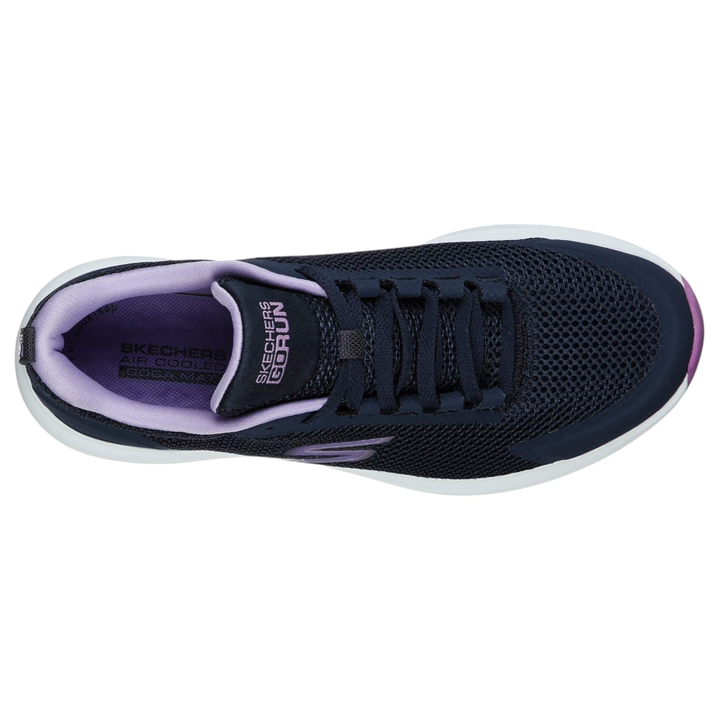 Womens Skechers Go Run Pulse Validate Athletic Shoes Navy/Purple