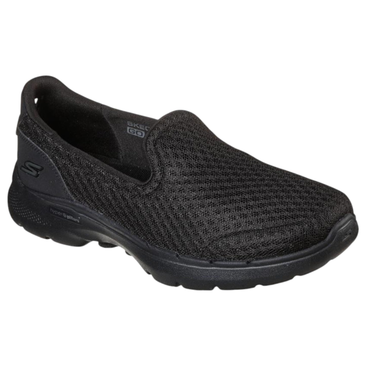 Womens Skechers Go Walk 6 - Big Splash Shoes Black/Black