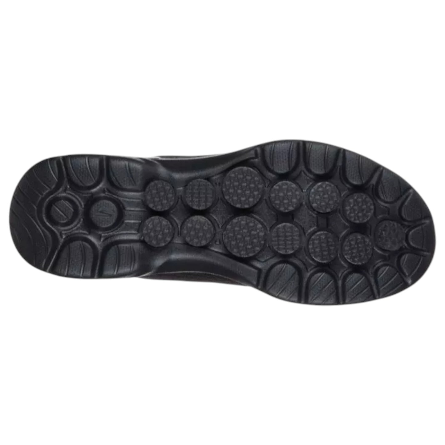 Womens Skechers Go Walk 6 - Iconic Vision Wide Fit Shoes Black/Black