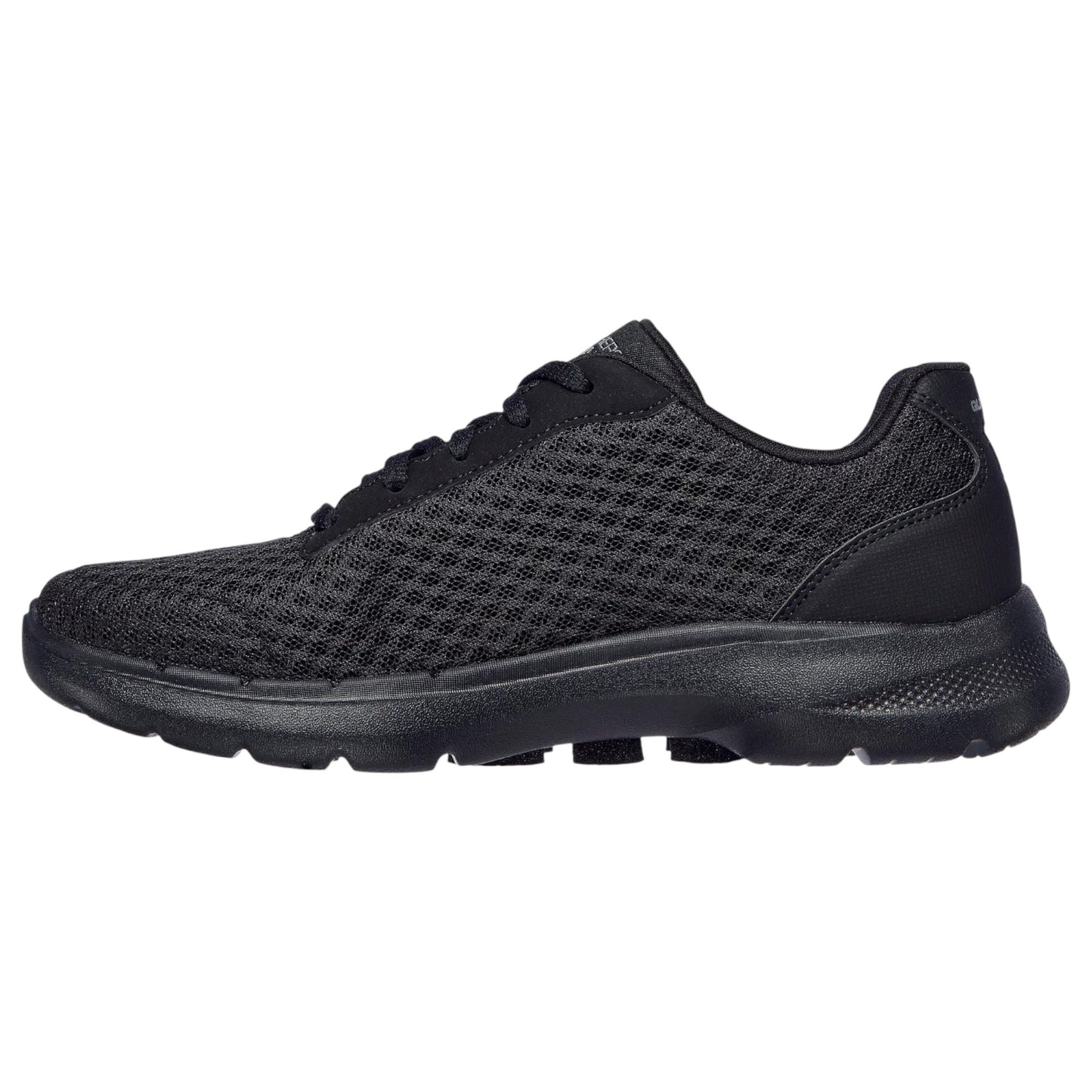 Womens Skechers Go Walk 6 - Iconic Vision Shoes Black/Black