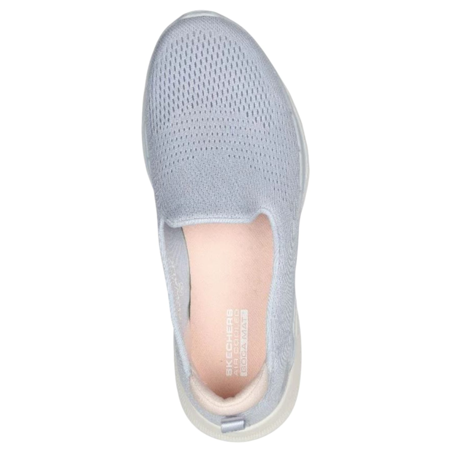 Womens Skechers Go Walk 6 - Ocean Splash Athletic Shoes Taupe/Lavender