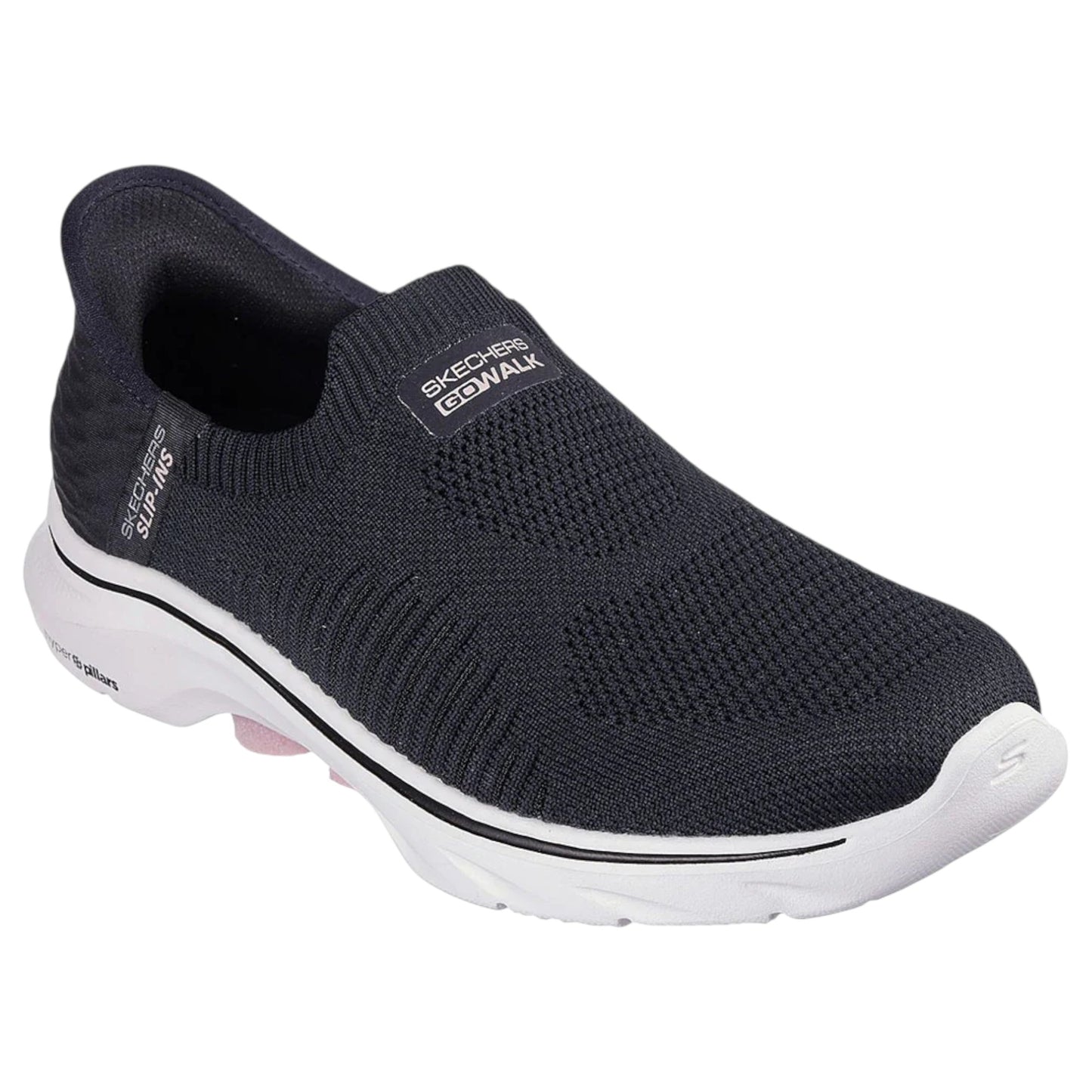 Womens Skechers Go Walk 7- Dalya Athletic Shoes Black/Pink
