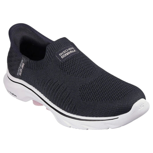 Womens Skechers Go Walk 7- Dalya Athletic Shoes Black/Pink