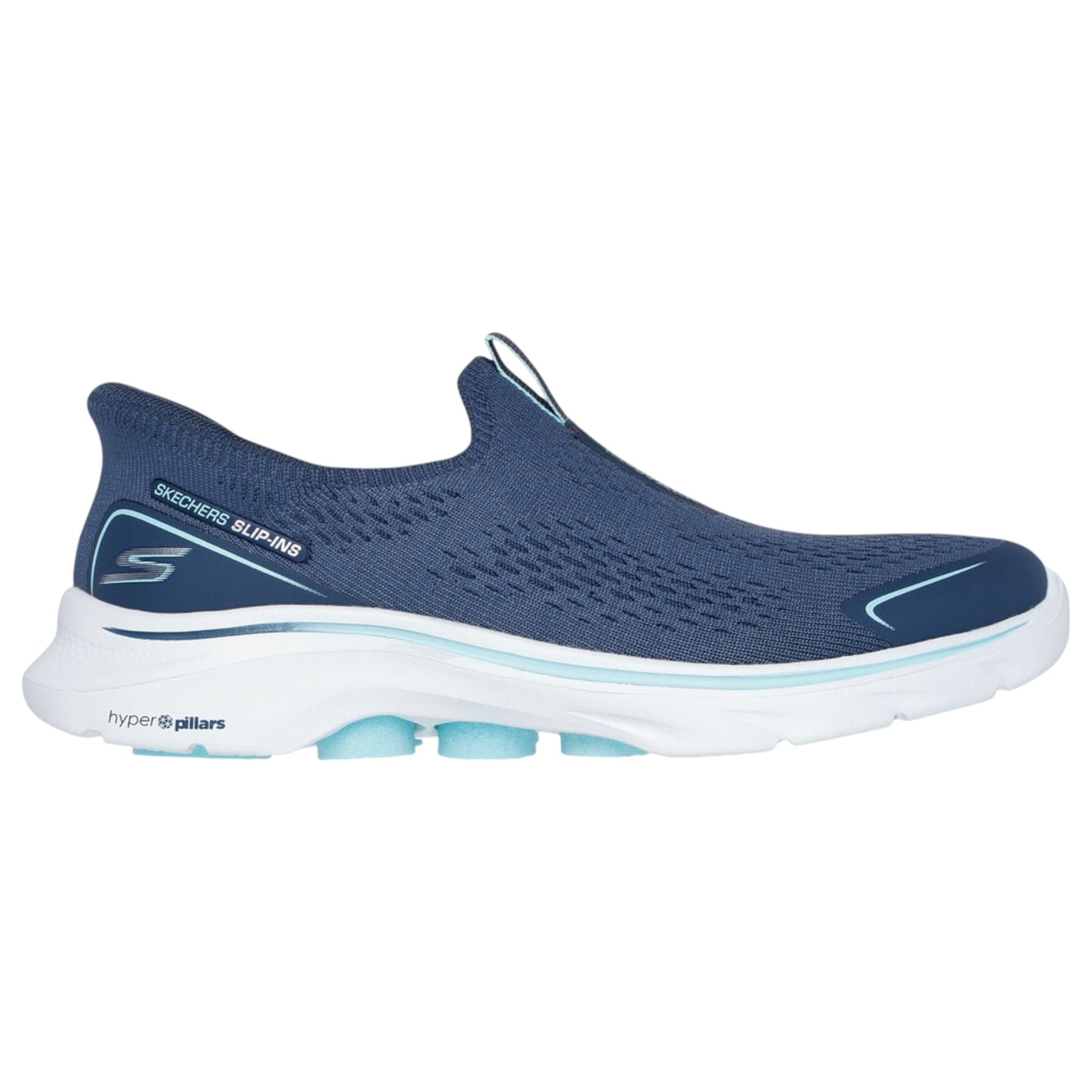 Womens Skechers Go Walk 7 - Sarai Shoes Navy/Aqua