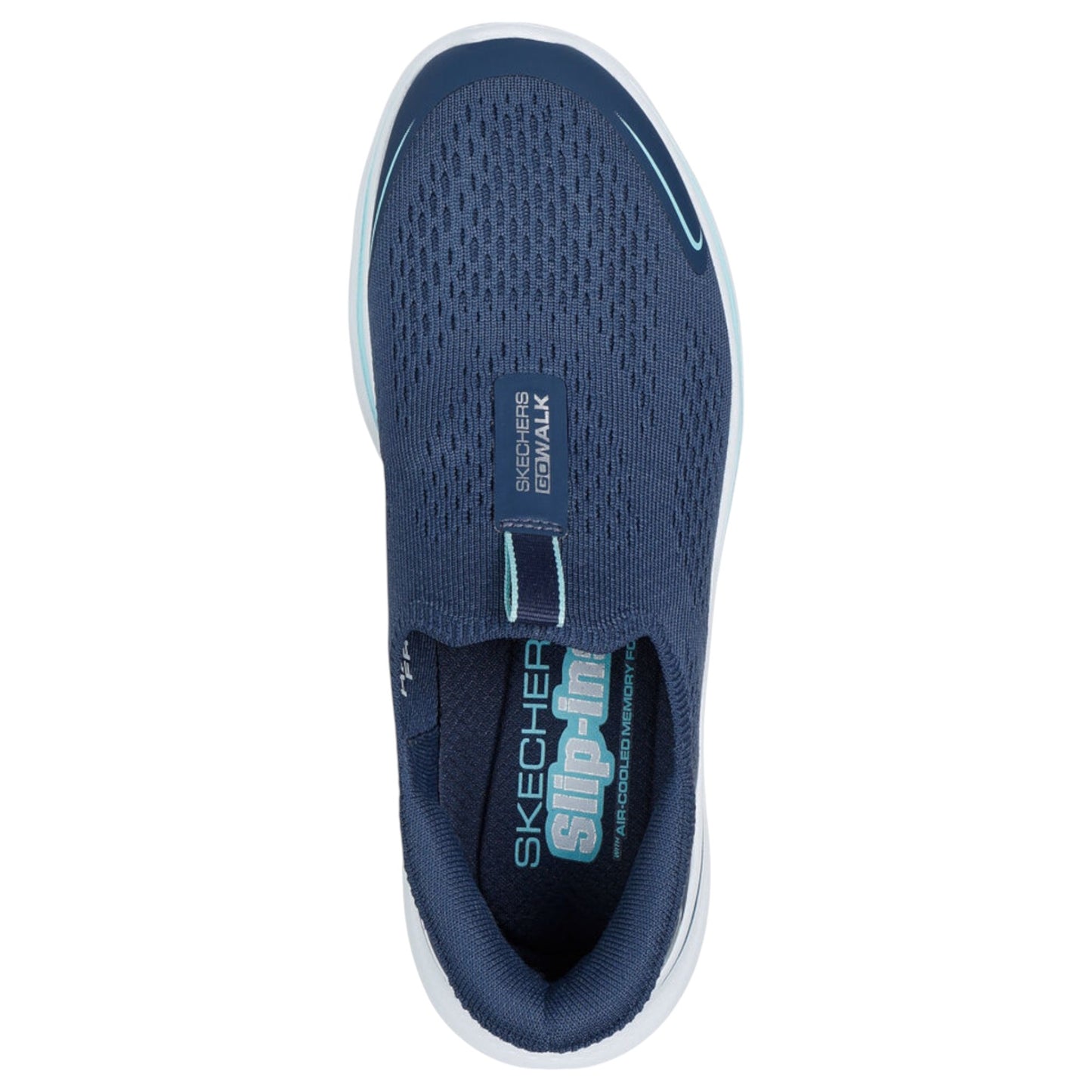 Womens Skechers Go Walk 7 - Sarai Shoes Navy/Aqua