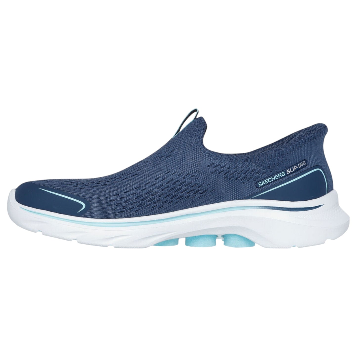 Womens Skechers Go Walk 7 - Sarai Shoes Navy/Aqua