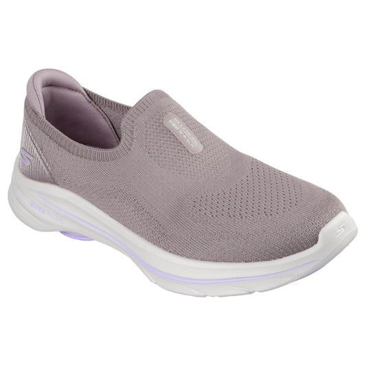 Womens Skechers Go Walk 8 - Aleena Athletic Shoes Taupe/Lavender