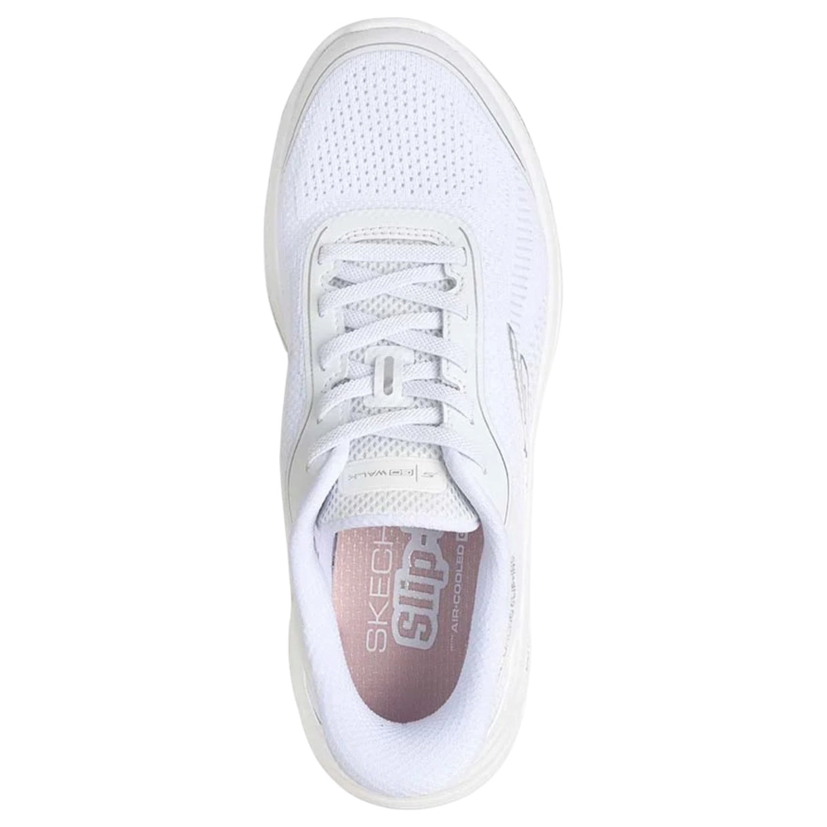 Womens Skechers GO Walk 8 - Rylee Shoes White/Silver
