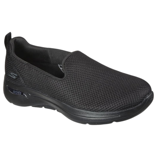 Womens Skechers Go Walk Arch Fit - Grateful Shoes Black/Black