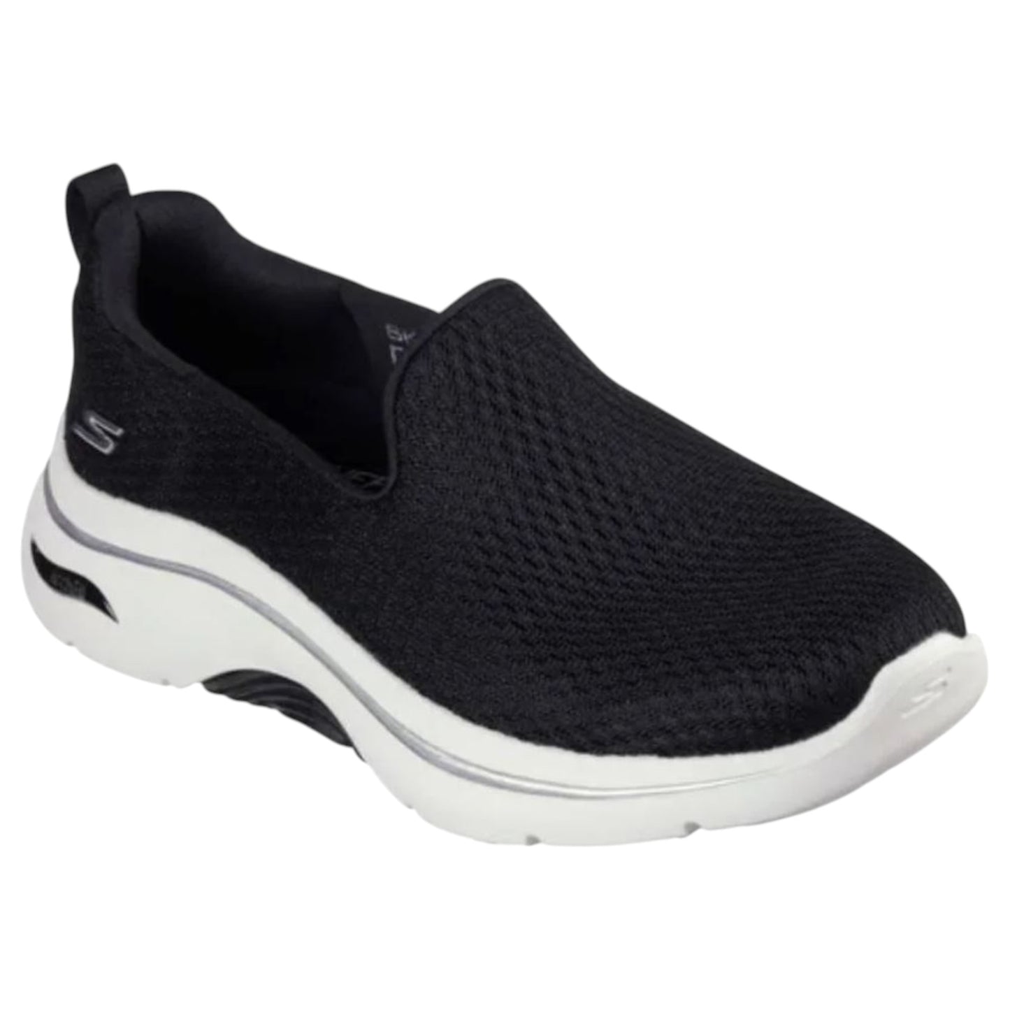 Womens Skechers Go Walk Arch Fit 2.0 - Saida Athletic Shoes Black/White