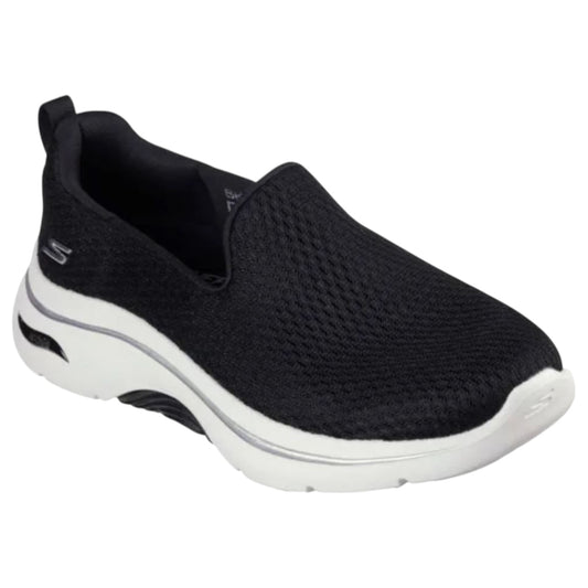 Womens Skechers Go Walk Arch Fit 2.0 - Saida Athletic Shoes Black/White