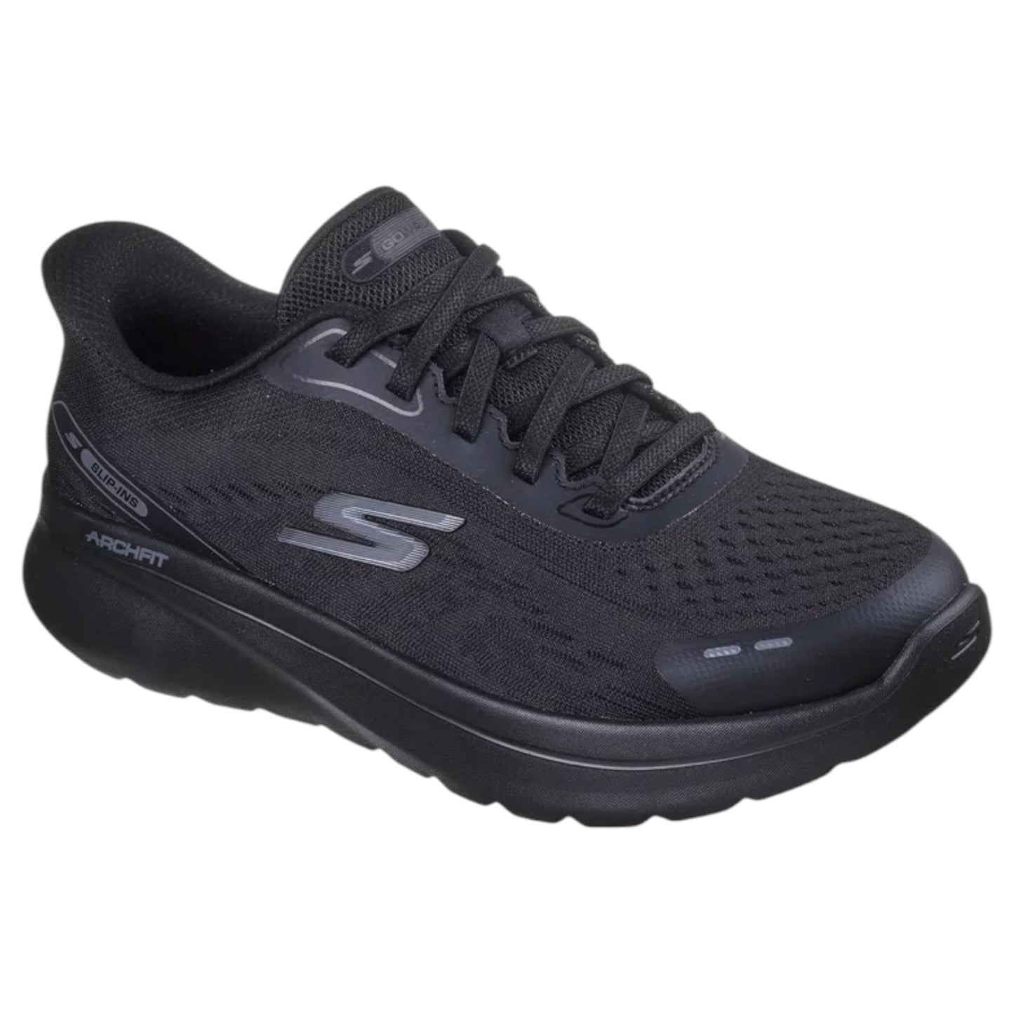 Womens Skechers Go Walk Arch Fit N-Joy Athletic Shoes Black