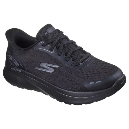 Womens Skechers Go Walk Arch Fit N-Joy Athletic Shoes Black