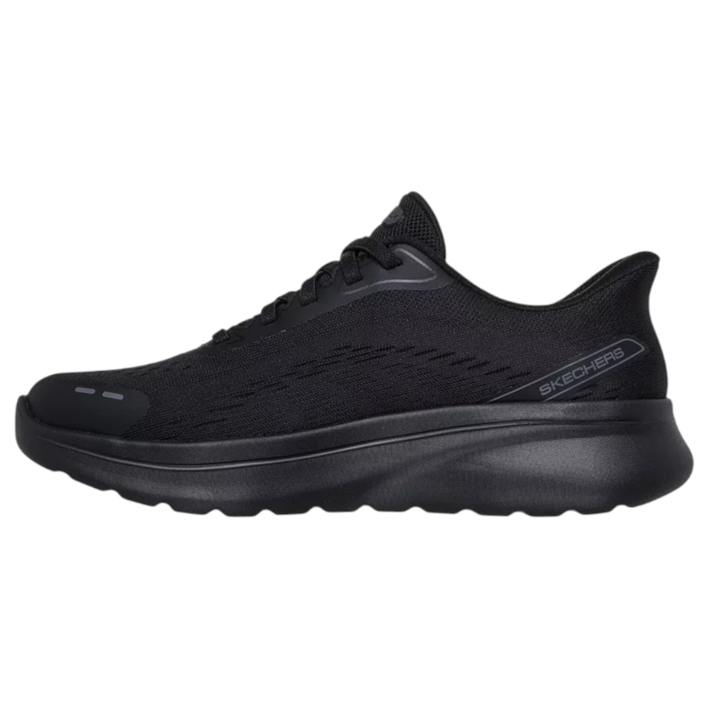 Womens Skechers Go Walk Arch Fit N-Joy Athletic Shoes Black