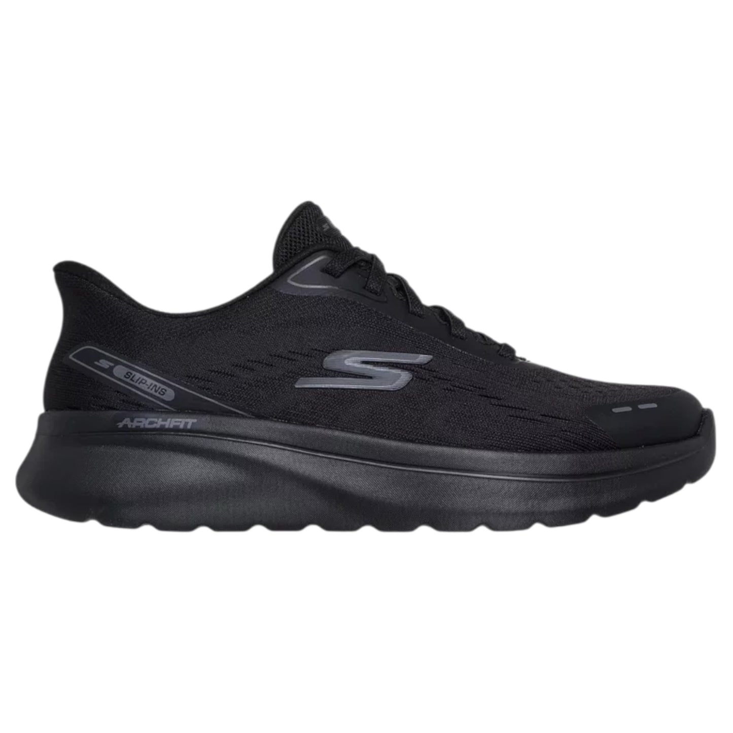 Womens Skechers Go Walk Arch Fit N-Joy Athletic Shoes Black