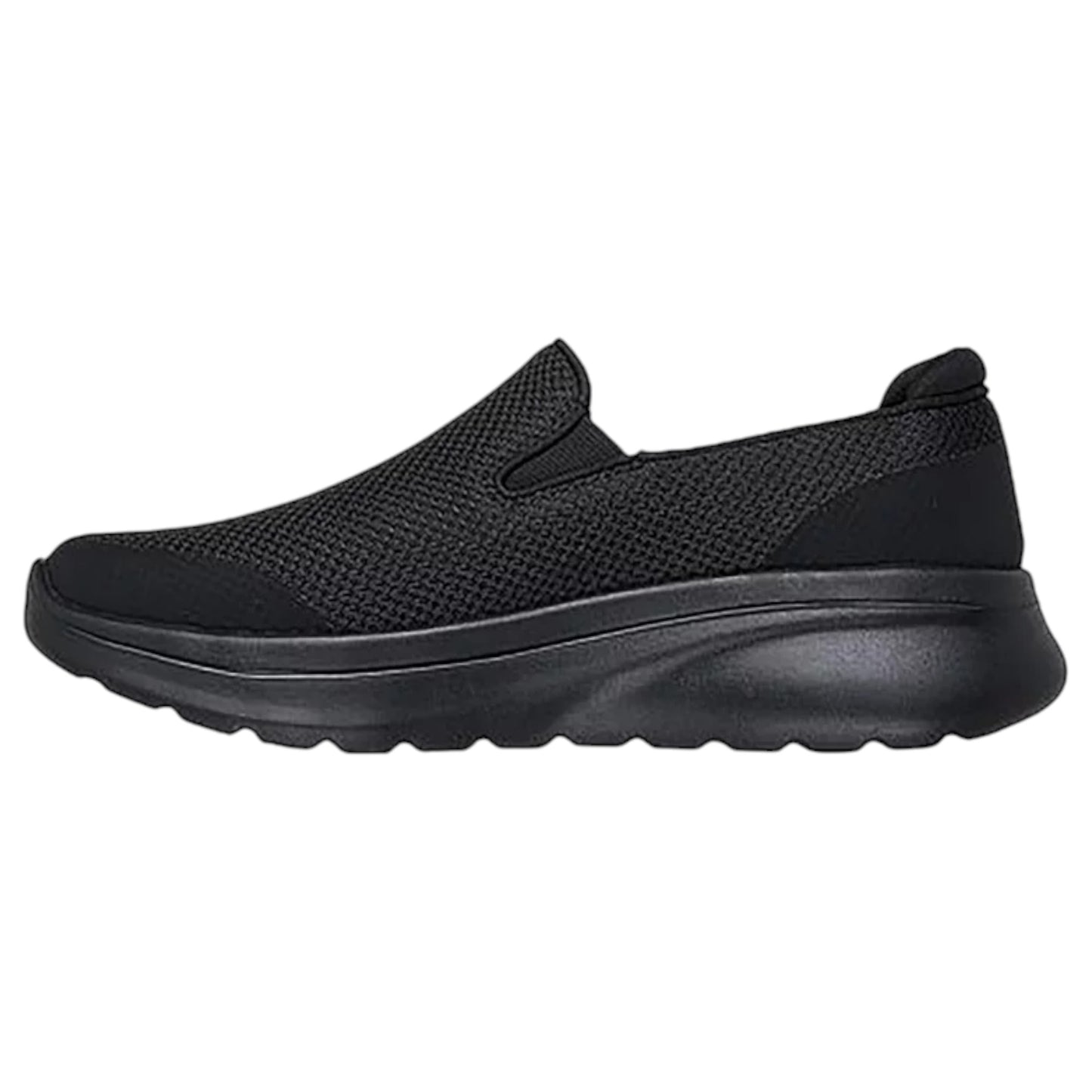 Womens Skechers Go Walk Arch Fit N-Joy Slip On Athletic Shoes Black