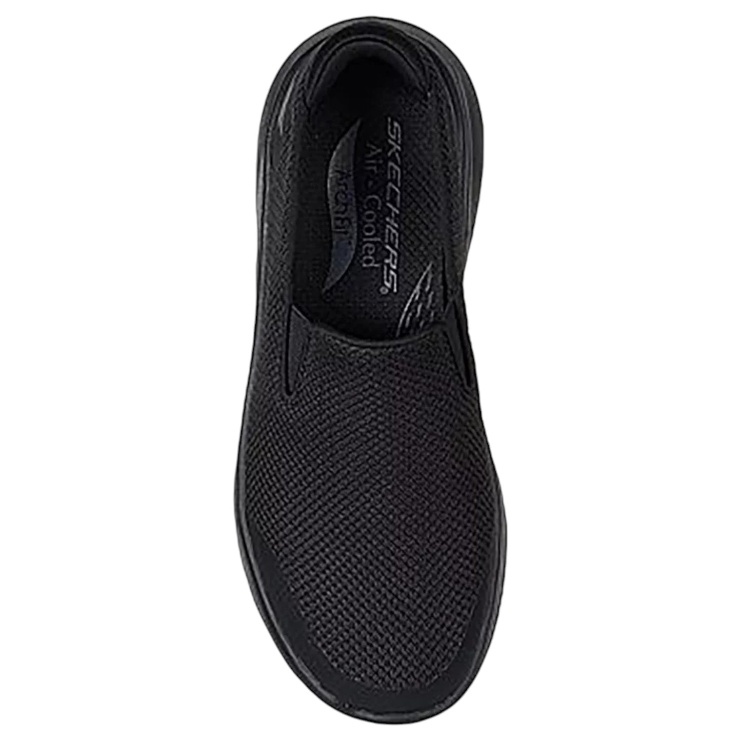 Womens Skechers Go Walk Arch Fit N-Joy Slip On Athletic Shoes Black
