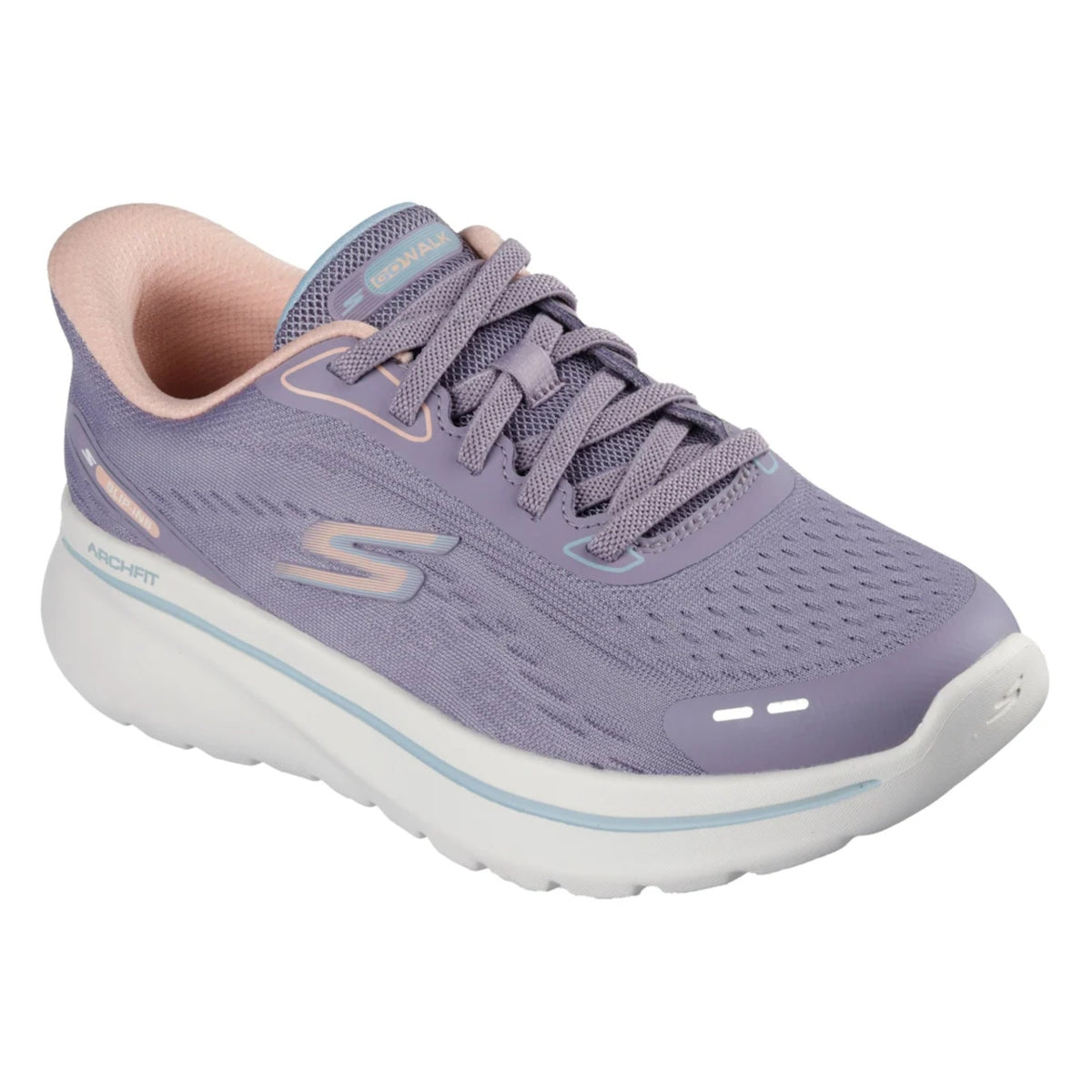 Women Skechers Go Walk Arch Fit N-Joy Shoes Mauve