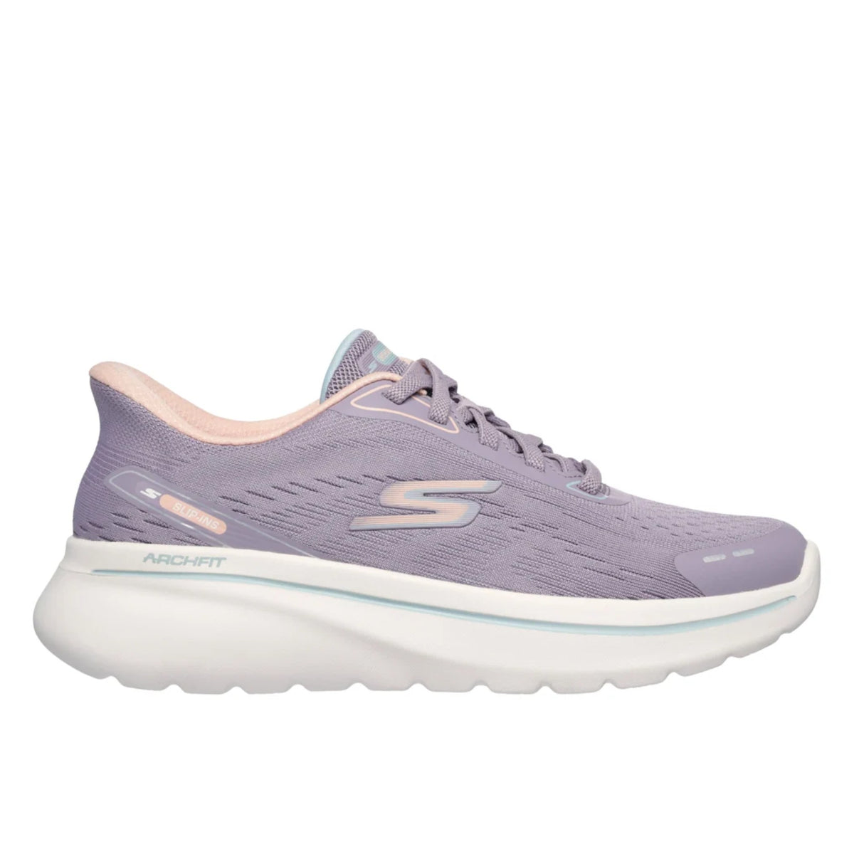 Women Skechers Go Walk Arch Fit N-Joy Shoes Mauve