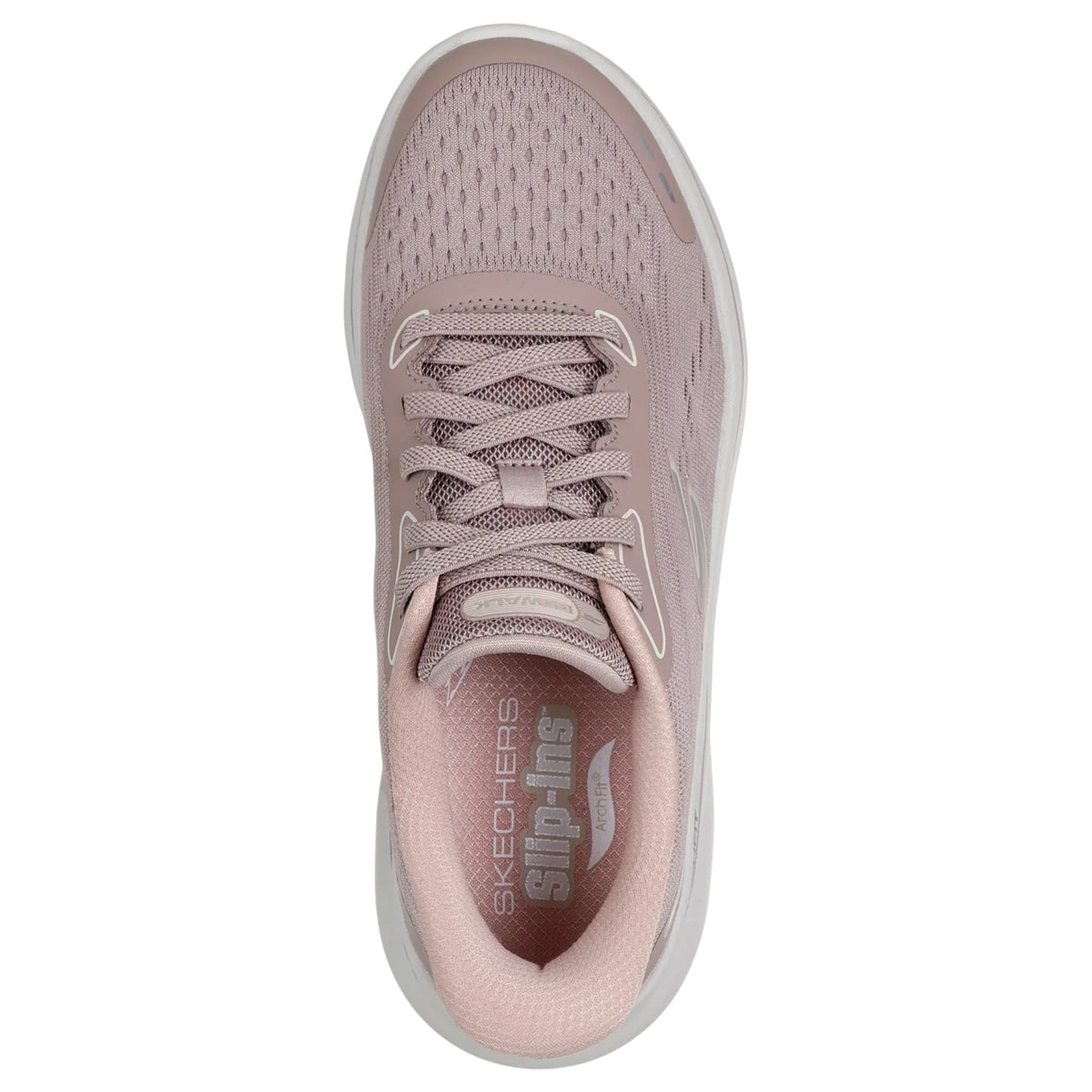Women Skechers Go Walk Arch Fit N-Joy Shoes Taupe