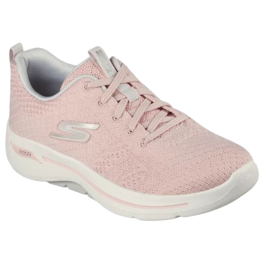Womens Skechers Go Walk Arch Fit Shoes Pink