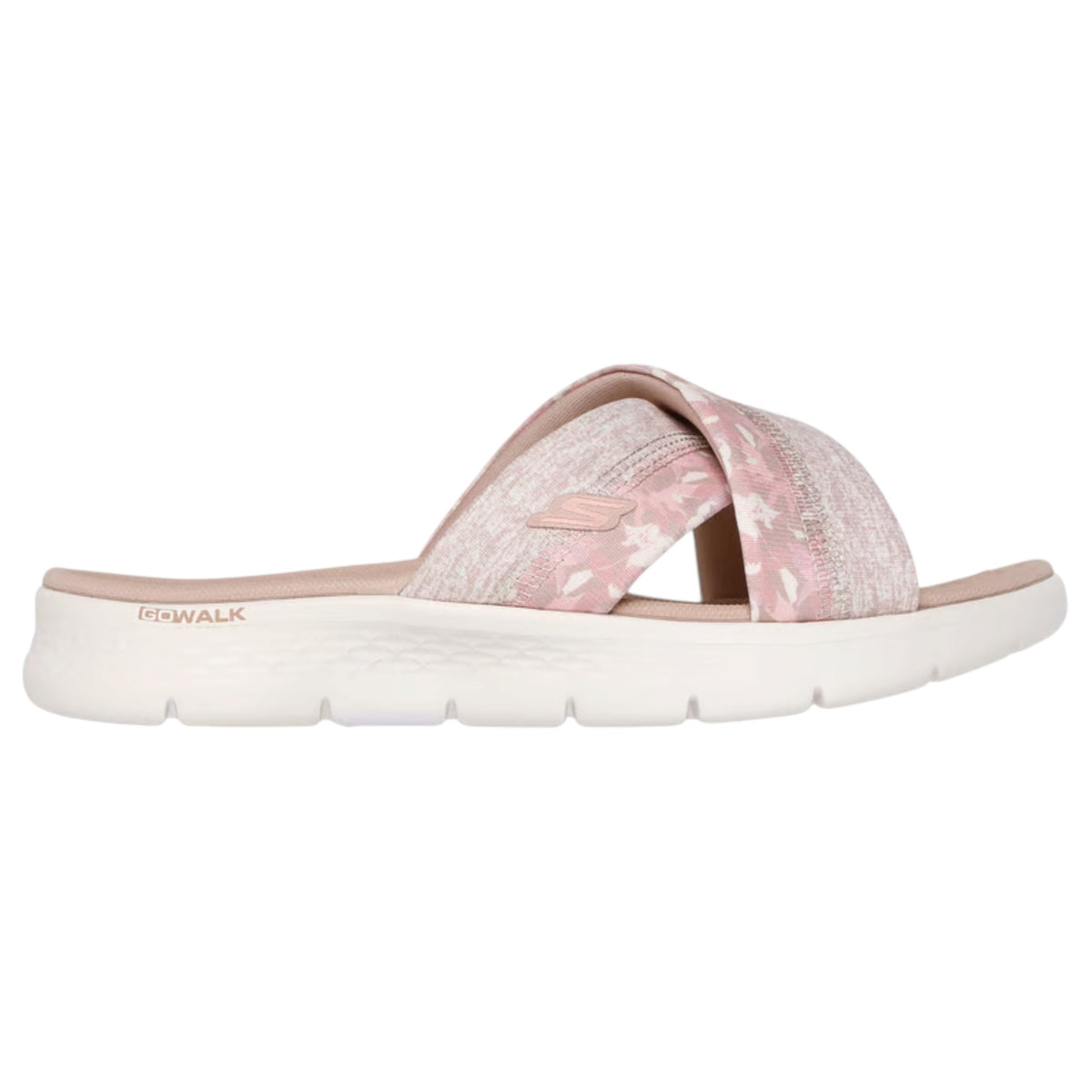 Womens Skechers GO Walk Flex - Elsa Sandal Taupe Multi