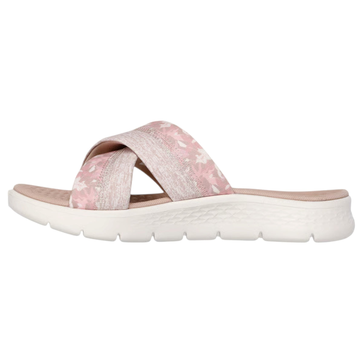 Womens Skechers GO Walk Flex - Elsa Sandal Taupe Multi