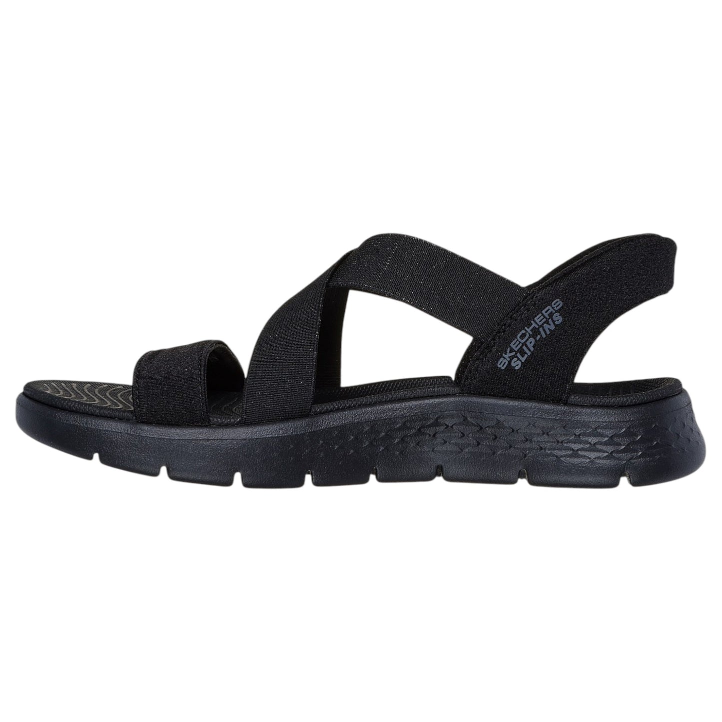 Womens Skechers Go Walk Flex - Glimmer Wide Fit Sandals Black