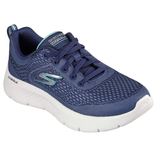 Womens Skechers Go Walk Flex - Kali Shoes Navy/Turquoise