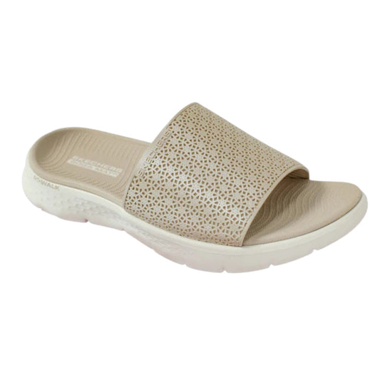 Womens Skechers Go Walk Flex Sandal - Jeanette Athletic Shoes Taupe