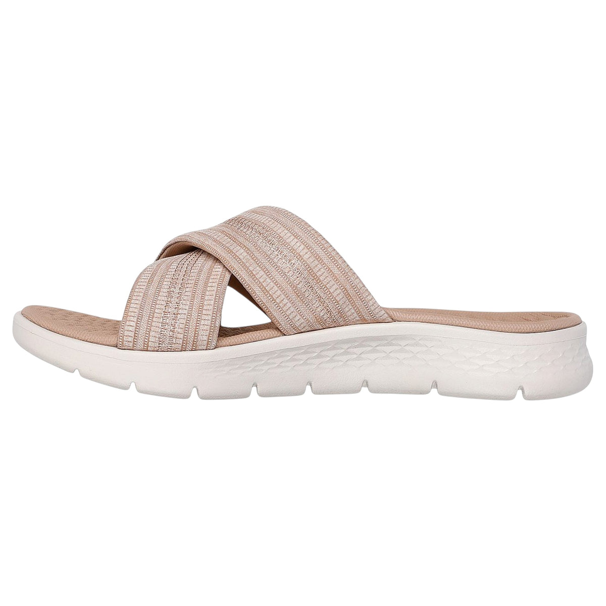 Womens Skechers GOwalk Flex Sandal - Impressed Sandal Taupe
