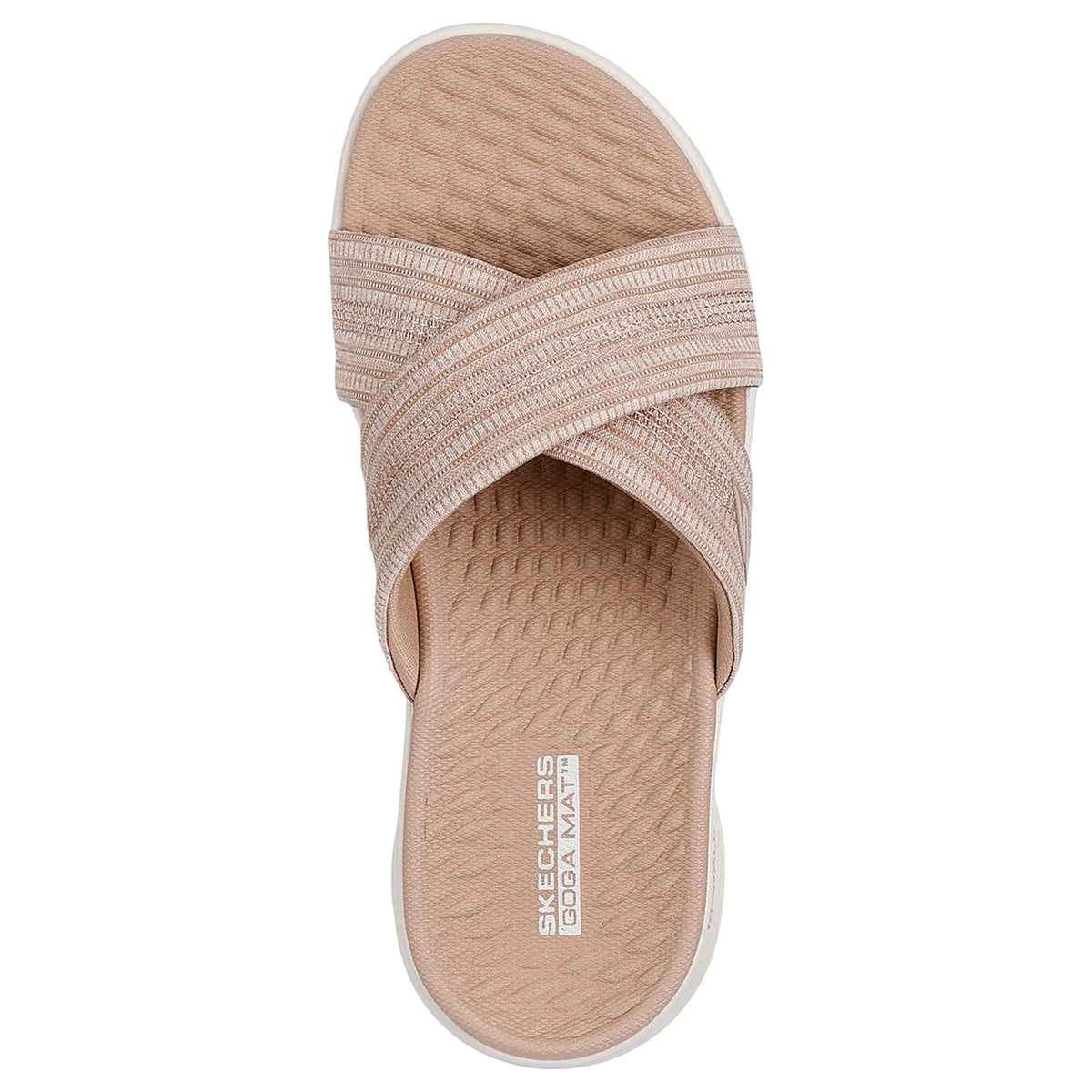 Womens Skechers GOwalk Flex Sandal - Impressed Sandal Taupe