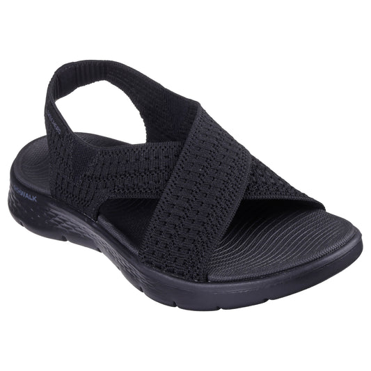 Womens Skechers GO Walk Flex Sandal Black