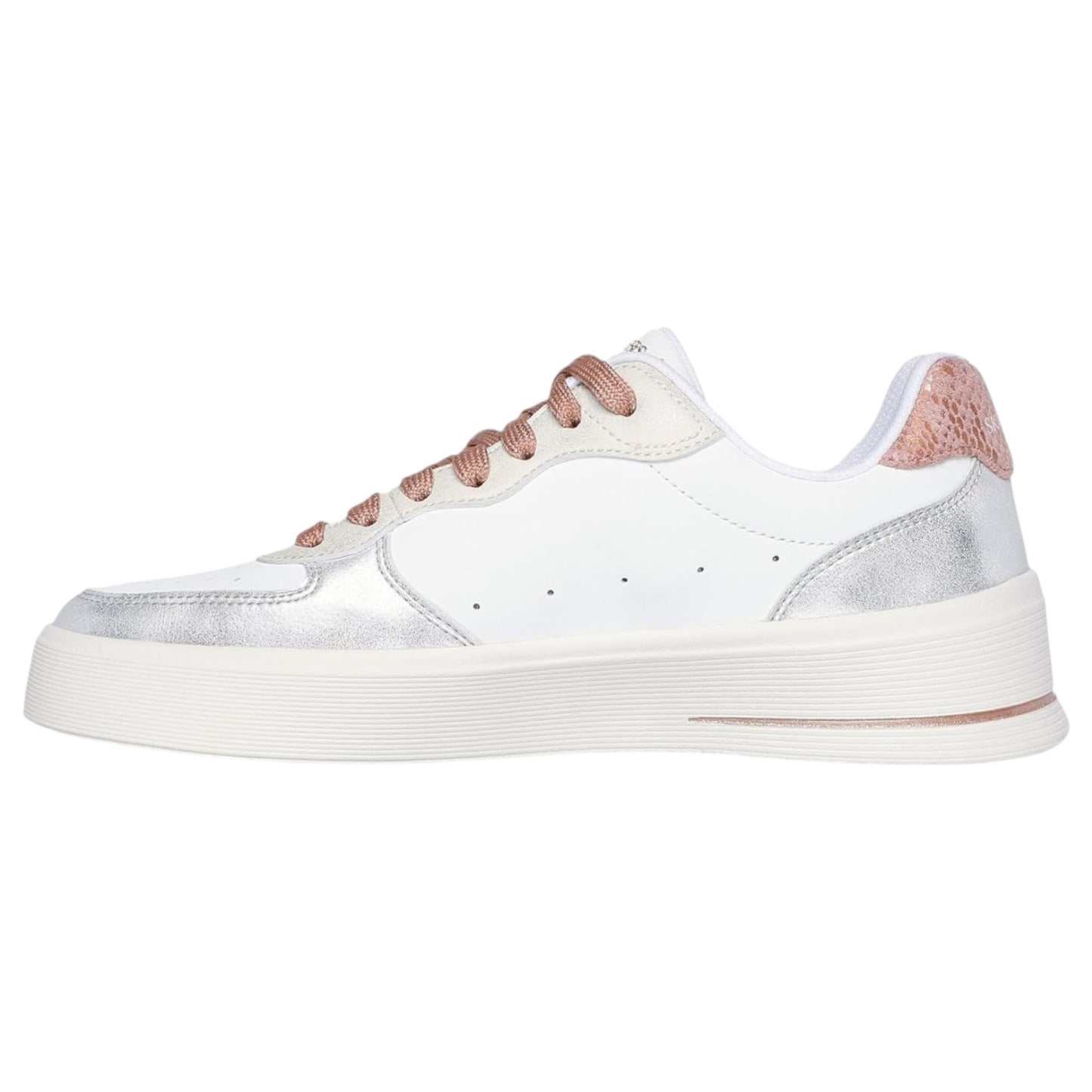 Womens Skechers Hiland-Soft Metals Athletic Shoes White