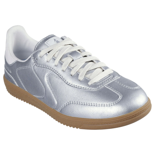 Womens Skechers Hotshot-Perfectly Polished Shoes Silver
