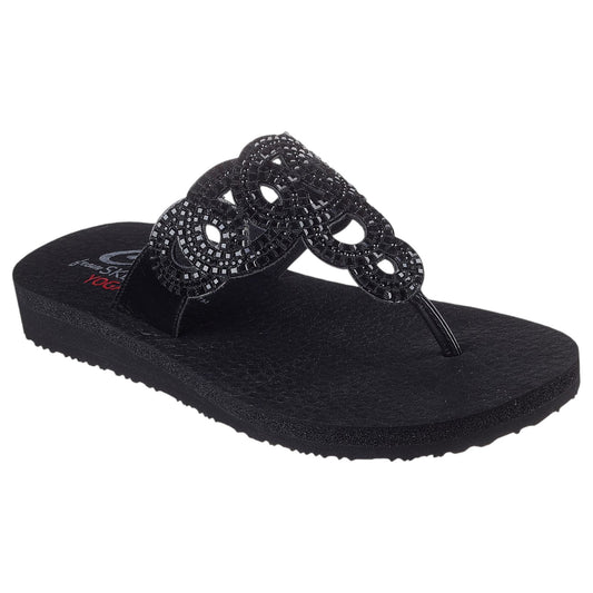 Womens Skechers Meditation - Limitless Glamour Sandal Black