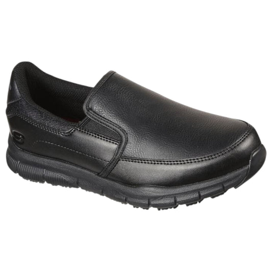 Womens Skechers Nampa - Annod Slip Resistant Wide Fit Shoes Black