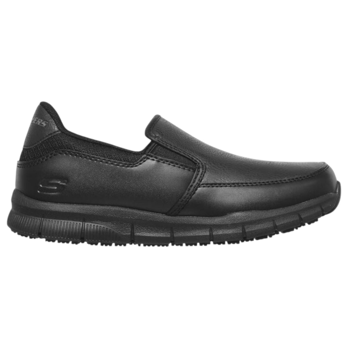 Womens Skechers Nampa - Annod Slip Resistant Wide Fit Shoes Black