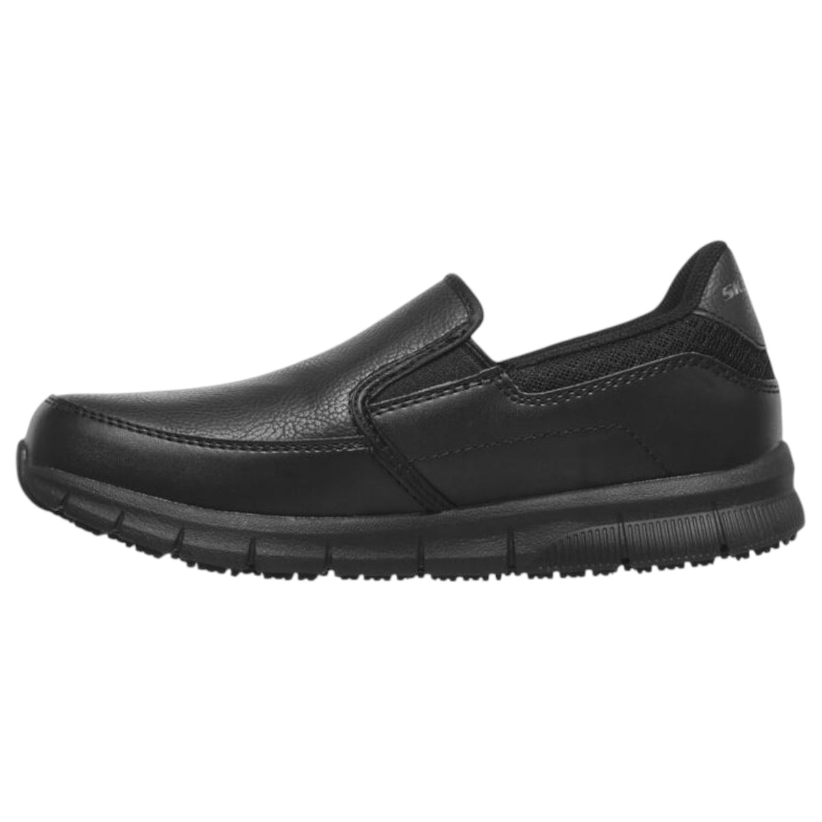 Womens Skechers Nampa - Annod Slip Resistant Wide Fit Shoes Black