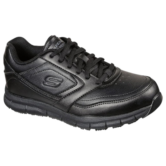 Womens Skechers Nampa - Wyola Slip Resistant Shoes Black