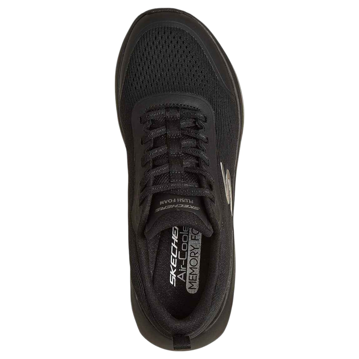 Womens Skechers Plush Foam Athletic Shoes Black