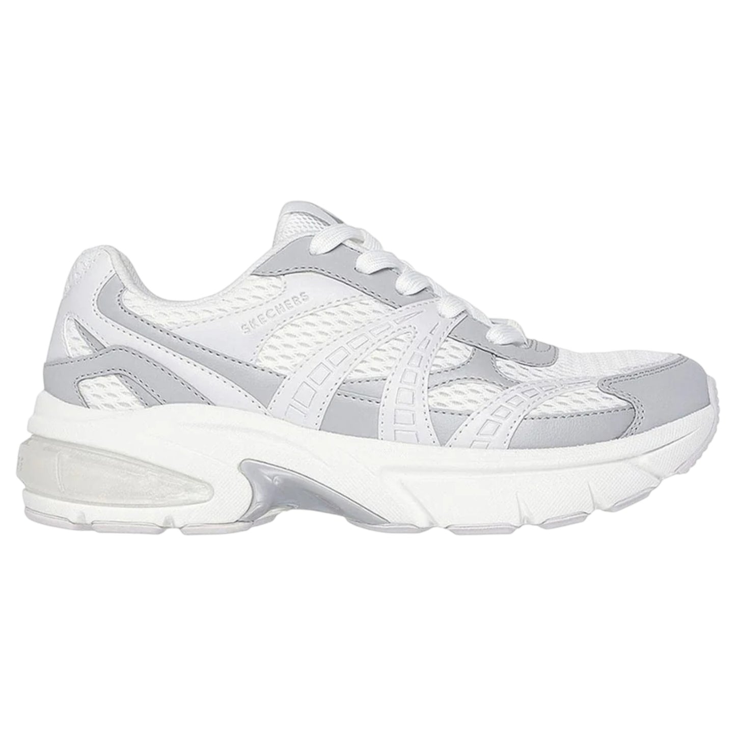 Womens Skechers Skechers Shadow - Stellar Og Athletic Shoes White/Grey