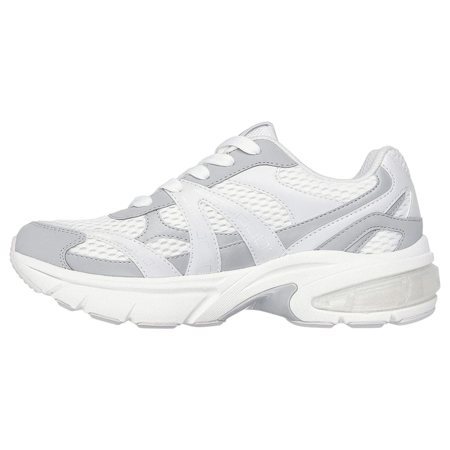 Womens Skechers Skechers Shadow - Stellar Og Athletic Shoes White/Grey